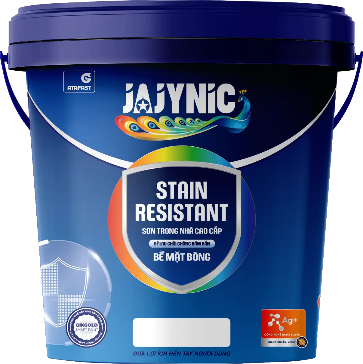 JAJYNIC Stain Resistant Sơn trong nhà cao cấp Dễ lau chùi chống bám bẩn Bề Mặt Bóng