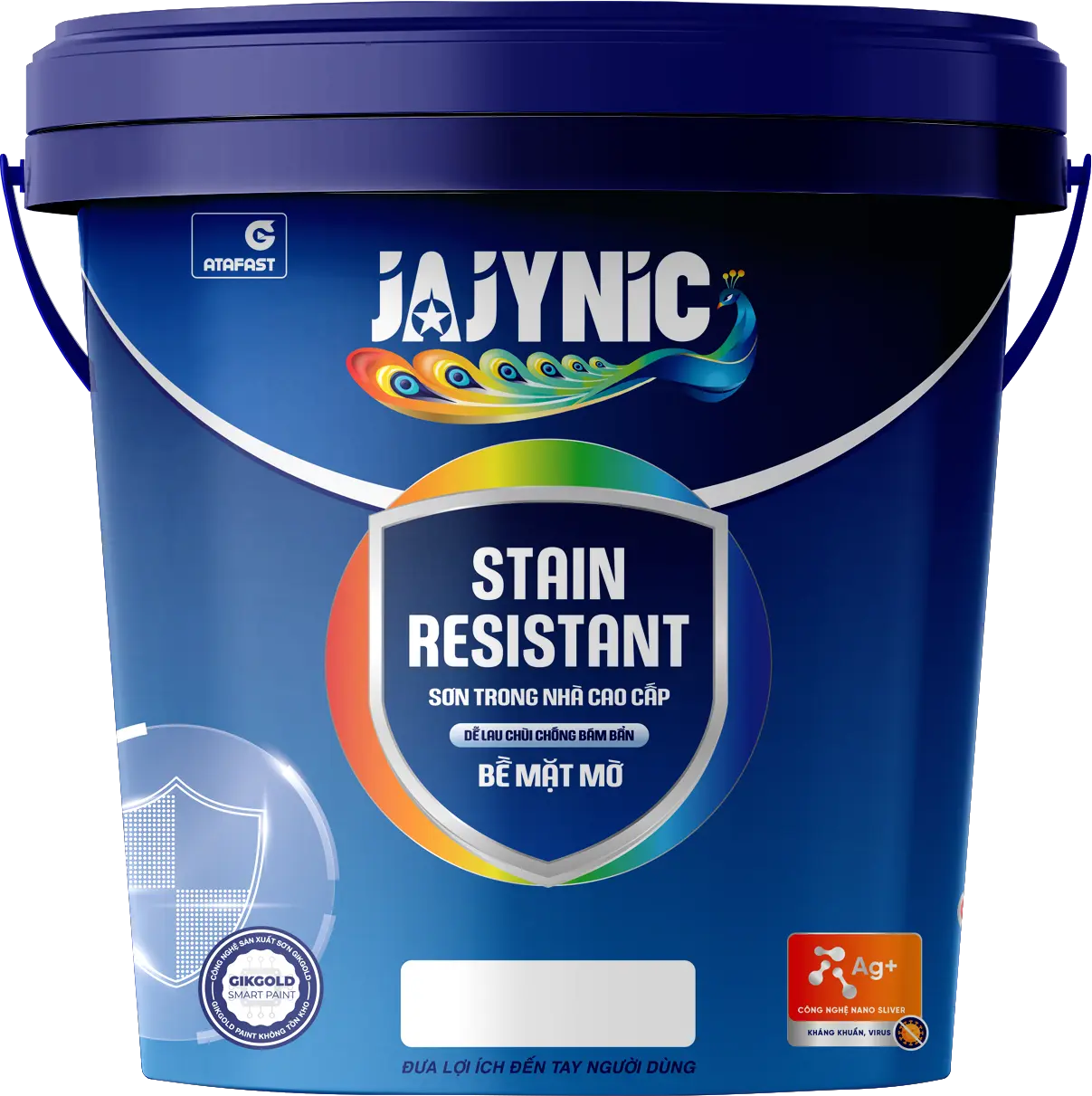 JAJYNIC Stain Resistant Sơn trong nhà cao cấp Dễ lau chùi chống bám bẩn Bề Mặt Mờ